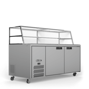 Jade Sandwich 2-Door Counter Refrigerator