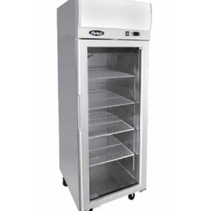 Top Mounted Single Door Glass Refrigerator