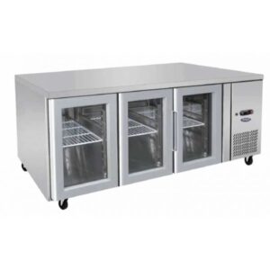 Glass 3-Door Cooling Table
