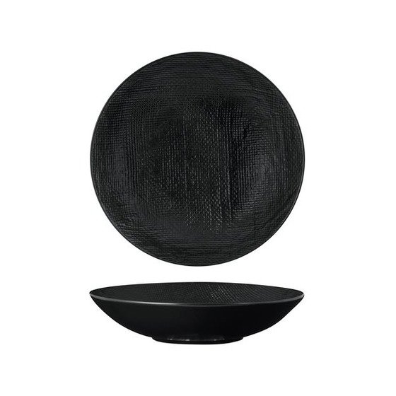 Linen Black Round Share Bowl