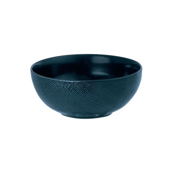 Linen Blue Round Bowl