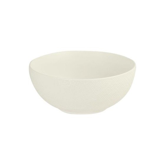 Linen White Round Bowl