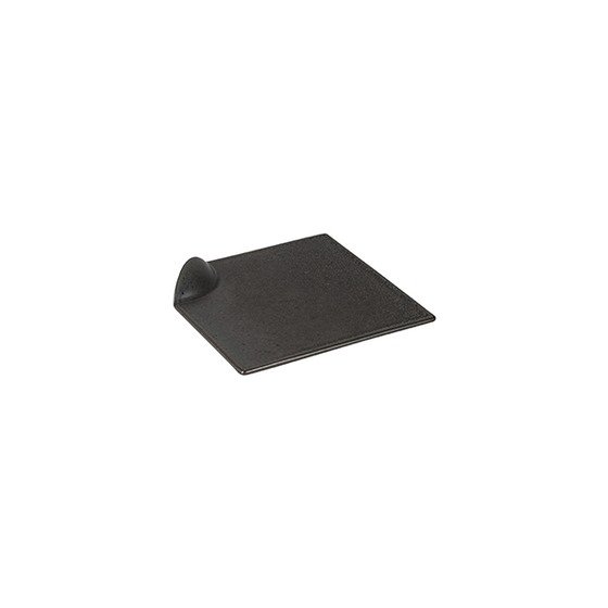 Charcoal Tate Square Plate with Handle