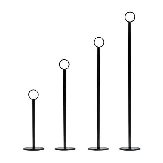 Black Ring Clip Table Number Stand