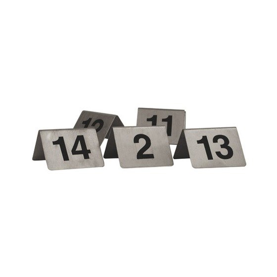 "A" Frame Table Numbers Stainless Steel