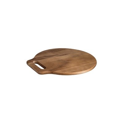 Acacia Wood Round Board with Handle 330mm