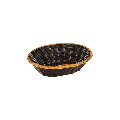 Black & Gold Oval Bread Basket