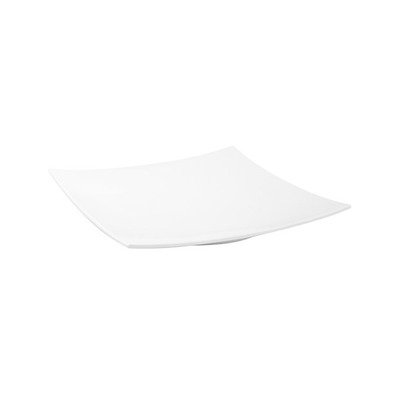 White Curved Square Platter