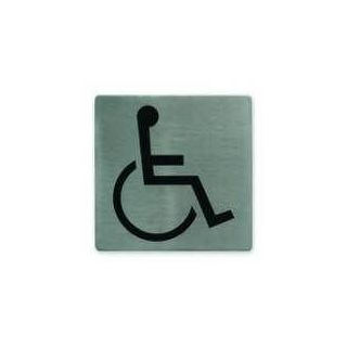 Disabled Wall Sign Stainless Steel