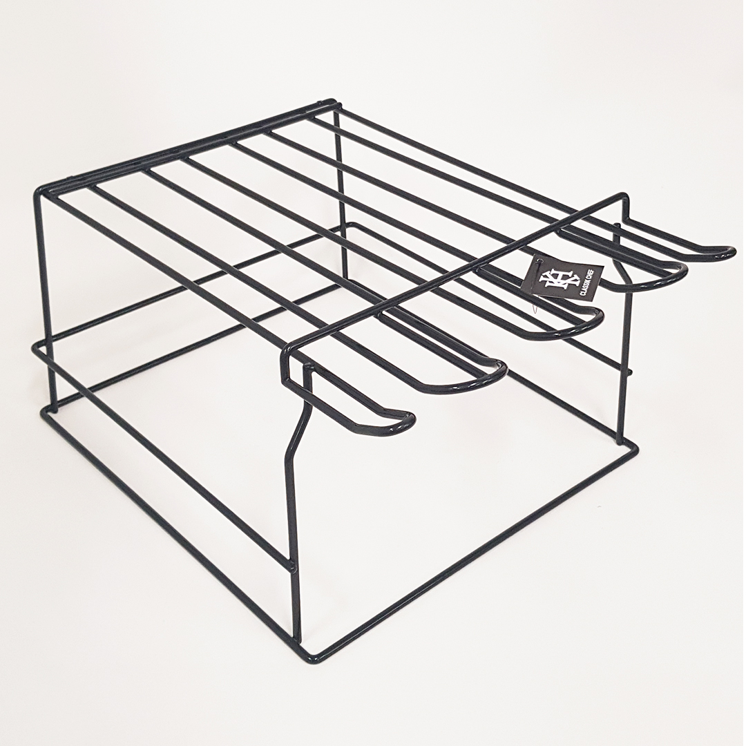 Upside Down Glass Rack Black