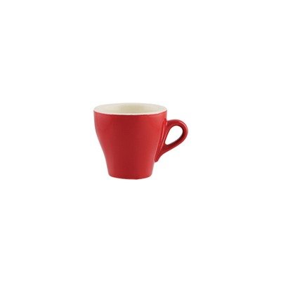Red Tulip Long Black Cup
